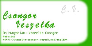 csongor veszelka business card